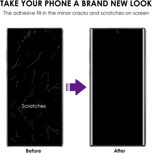 Miniatura 2 de Protector de pantalla de vidrio templado para Galaxy Note 10 Plus, juego de 3 unidades, reparación de arañazos, compatible con identificación