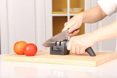 Miniatura 3 de Ergo Chef Fastedge - Afilador de cuchillos de 2 etapas, afilador de cuchillos de cocina de mesa, carburo de tungsteno y inserciones de cerámica