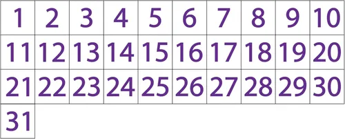 Miniatura 21 de Imanes de fecha de calendario – Negro, 0.75 x 0.75 pulgadas – DCM Solutions – Etiquetas magnéticas para pizarras blancas y superficies magnéticas