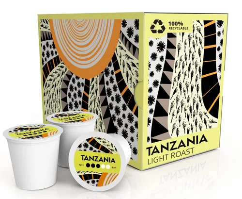 Miniatura 8 de Atlas Coffee Club - Cápsulas de café – Tostado ligero/medio, origen único Tanzania, 24 unidades – Compatibles con cafeteras Keurig K-Cup – 100%