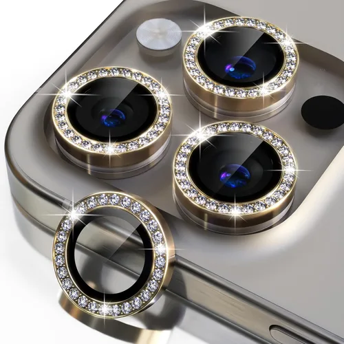 Miniatura 55 de Misea Compatible con iPhone 17 Pro/iPhone 17 Pro Max Protector de Lente de Cámara Brillante, Vidrio Templado 9H Cubierta de Cámara Protector