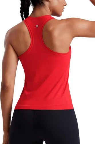 Miniatura 11 de CRZ YOGA - Camisetas sin mangas con espalda cruzada para mujer - Camisetas atléticas para gimnasio, para correr, sin mangas, transpirables