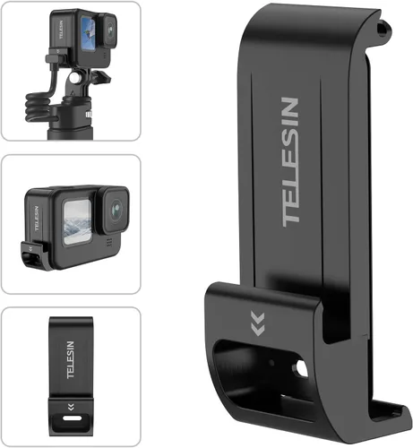 TELESIN° G2 Upgraded Battery Door Cover for GoPro 13 12 11 10 9, Water Snow Resistant Protective Case Charger Type-C Charging Mount for Go Pro Hero