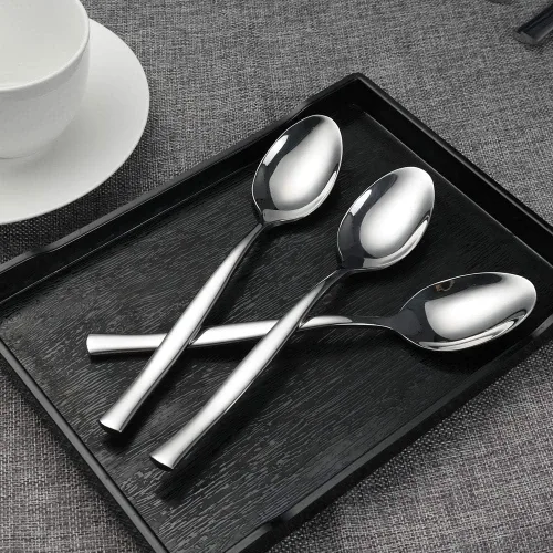 Miniatura 6 de Idotry - Cucharas de cena de acero inoxidable, 12 piezas, 7.96 pulgadas