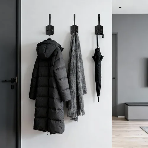 Miniatura 2 de CBWLWJ Paquete de 16 ganchos de pared resistentes para colgar en la pared, para sala de estar, baño, cocina, para abrigo, bolsa, bufanda, toalla