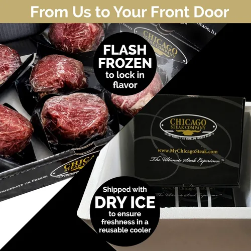 Miniatura 4 de Chicago Steak Company - Carne Angus Premium - 8 (6 onzas) Filet Mignon - Chicago Steak Company - PSC150 8 6OZ