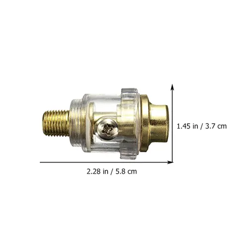 Miniatura 3 de 6 unids a línea de acceso práctico FRL Mini en- Lubricador Aplicaciones Sistema Compresor Aire engrasador de pulgadas en línea para Bsp hembra