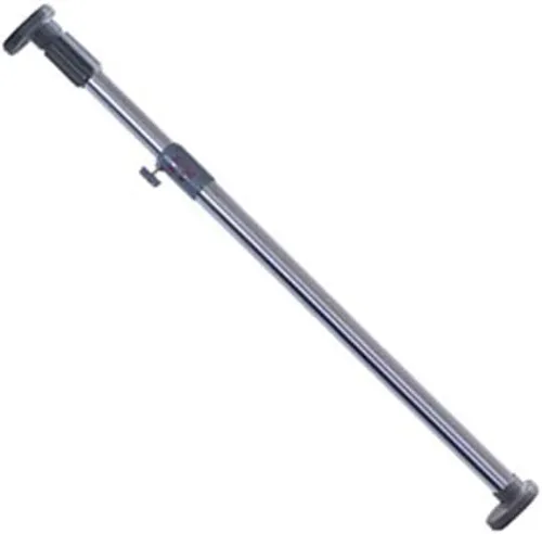 Miniatura 8 de BAOYOUNI Barra de cortina de ducha extensible, recta, ovalada, para ventana, barra de tensión, barra de metal para armario, percha de ropa