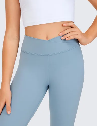 Miniatura 4 de CRZ YOGA Butterluxe - Leggings deportivos cruzados para niñas cintura alta en V Cross Kids Lounge Pants Yoga Active Dance Running Mallas