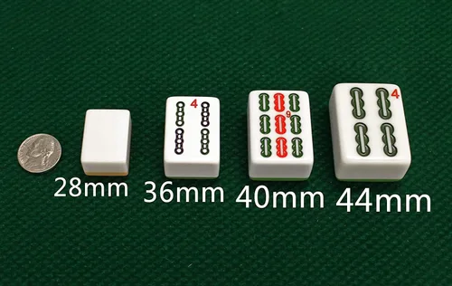 Miniatura 9 de Mesa automática de Mahjong de 1.575 in con 2 juegos de azulejos numerados de 1.575 in estilo filipino/americano/chino