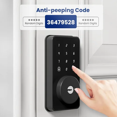 Miniatura 4 de Biquole - Cerradura de puerta de entrada sin llave con teclado, cerradura de puerta electrónica con código Smart Deadbolt Lock for Front Door