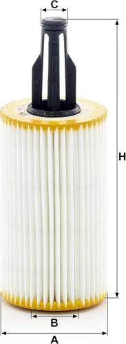 Miniatura 2 de Mann Filter HU 7025 z Filtro de Aceite de Cartucho de Reemplazo Compatible con Mercedes-Benz C43 AMG, GLC43 AMG, S63 AMG