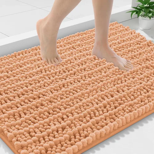 Miniatura 154 de Smiry Alfombras de Baño 24x16 pulgadas, Alfombras de Baño de Chenilla Extra Suaves y Absorbentes, Respaldo de Goma Antideslizante, Lavable a Máquina