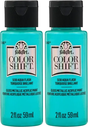 Miniatura 14 de FolkArt Pintura de cambio de color, 2 onzas, Plum Flash 2 Fl Oz Flash de ciruela