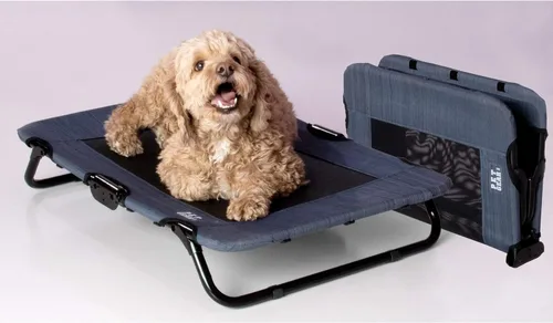 Pet Gear Lifestyle - Cama elevada para mascotas, no requiere montaje, malla de refrigeración resistente a desgarros, interior y exterior, ligera y