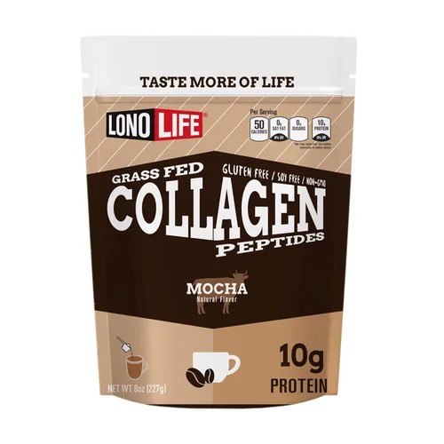 Miniatura 5 de LonoLife - Péptidos de colágeno con sabor a vainilla con 0.35 onzas de proteína, apto para paleo y keto, recipiente de 8 onzas - El embalaje puede
