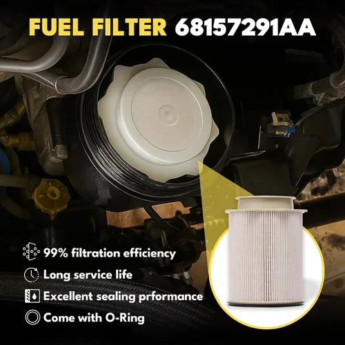 Miniatura 5 de Juego de filtro de combustible y aceite de 6.7 L Cummins con separador de agua, compatible con Dodge Ram 2500 3500 4500 5500 2013-2018, reemplaza #