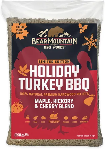 Miniatura 12 de Bear Mountain BBQ Premium Wood Butcher's Blend - Gránulos para ahumar, mezcla de pellets de madera dura totalmente natural para asar al aire libre