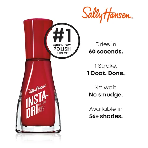 Miniatura 5 de Sally Hansen Insta Dri x GLAAD - Esmalte de uñas Peak of Nature, 0.31 onzas líquidas