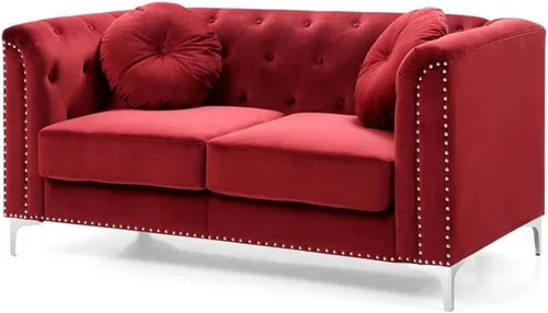 Miniatura 16 de Glory Furniture Sofá de dos plazas Pompano Velvet en negro