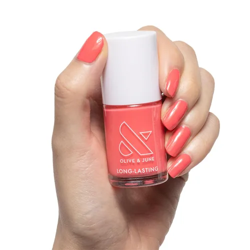 Miniatura 10 de Olive & June - Esmalte de uñas de larga duración, similar al gel, no necesita lámpara, dura hasta 10 días, brillo sin 15 ingredientes nocivos