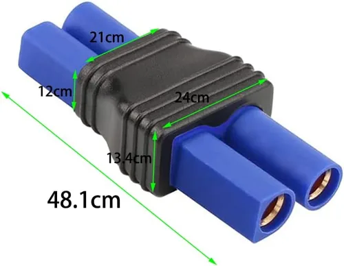 Miniatura 2 de EC3 conector macho a EC5 hembra conector adaptador para RC Lipo batería EC3 a EC5 adaptador (2 unidades)