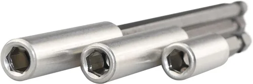 Miniatura 2 de K405 Soporte magnético para brocas con anillo de retención, extensiones de 2, 4, 6 pulgadas, 3 piezas