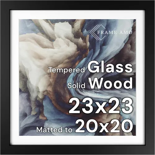 Miniatura 112 de Frame Amo Marco de póster de madera maciza de 13 x 19 pulgadas, color natural, tapete blanco para imagen de 11 x 17 pulgadas, parte frontal