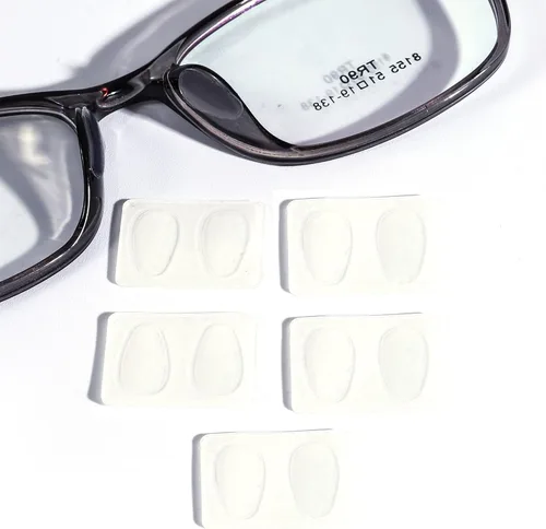 Miniatura 9 de lvvfit Almohadillas de nariz para gafas, almohadillas adhesivas antideslizantes para la nariz, almohadilla de silicona suave para lentes, anteojos