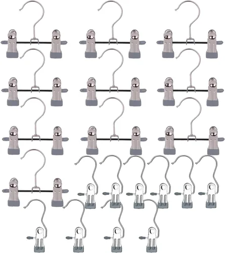 Paquete de 20 ganchos para botas para colgar en el armario, ganchos para sombreros, pantalones, toallas, calcetines, bolsos, bolsos, ropa interior