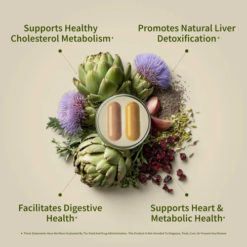 Miniatura 2 de Snap Supplements Paquete de suplementos para la salud del hígado y desintoxicación y salud del colesterol, apoya la salud del corazón, hígado