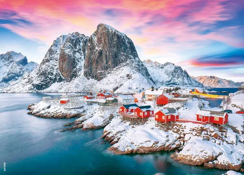 Rompecabezas para adultos de 1000 piezas gruesas y resistentes de Noruega, rompecabezas de 1000 piezas, juego familiar entrelazado preciso a partir
