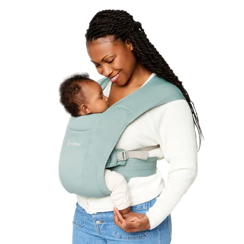 Miniatura 8 de Ergobaby Embrace Portabebés para Recién Nacidos hasta Niños Pequeños - Portabebés Ergonómicos Ligeros - Esenciales Acogedores (7-25 Libras), Tejido