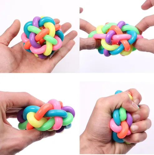 Miniatura 3 de 12 bolas de órbita de arco iris para ansiedad, para aliviar el estrés, juguetes sensoriales de átomo, ideales para niños y adultos, recuerdos