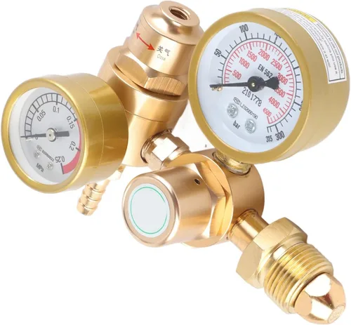 Miniatura 4 de Oumefar Regulador de soldadura de gas, reguladores de CO2 de argón, reguladores de soldadura de gas, soldadura Mig Tig con salida de 1/4 pulgadas
