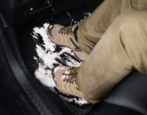 Miniatura 3 de Croc Liner Alfombrillas delanteras y traseras para todo tipo de clima, ajuste personalizado, compatible con Honda Civic Sedan (2022-2024)