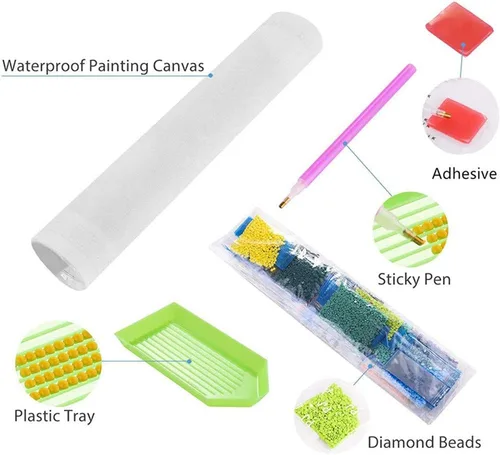 Miniatura 4 de MMAHD Kits de pintura de diamantes 5D para adultos, para manualidades, con rana, para bordado, con diamantes de imitación, pegados, manualidades