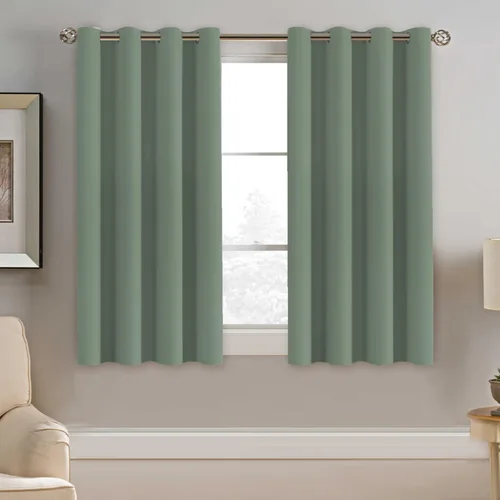 Miniatura 80 de H.VERSAILTEX - Cortinas blackout con aislamiento térmico y ojales en la parte superior, para patios, puertas correderas y división de habitaciones
