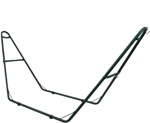 Miniatura 13 de Sunnydaze soporte para hamaca universal multiuso de acero resistente de 550 libras de capacidad, para 2 personas, para hamacas de 9 a 14 pies