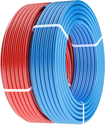 Miniatura 11 de VEVOR Tubo de PEX de 1/2 pulgada, 2 x 100 pies, tubo de tubería flexible PEX-A sin barrera de oxígeno para agua potable, para agua caliente/fría