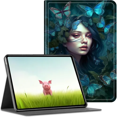 Miniatura 23 de Funda para iPad de 10.ª generación 2022, iPad de 10.9 pulgadas, iPad (A16) de 11ª generación de 11 pulgadas (2025), funda delgada de piel sintética