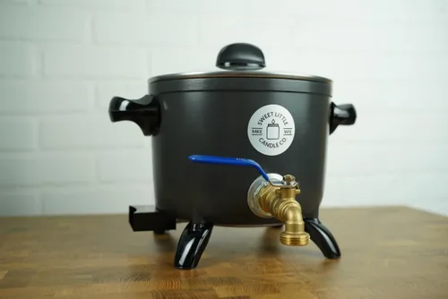 Miniatura 5 de Fabricado en Estados Unidos, derretidor de cera para hacer velas, mango de giro fácil, soporta 10 libras de cera derretida
