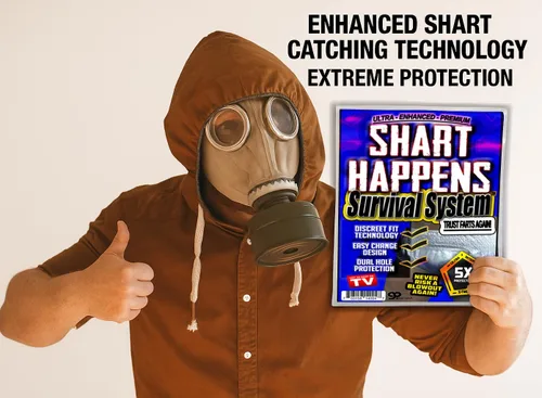 Miniatura 2 de Shart Happens Survival System - Divertido kit de pañales para adultos, protección extrema contra golpes, fiesta de elefante blanco, cumpleaños
