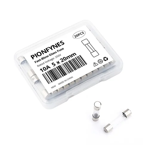 Miniatura 10 de (Paquete de 20) Fusible de soplado rápido de 0.5 A, fusibles de vidrio de 0.5 amperios 250 V, 0.2 x 0.78 pulgadas/0.197 x 0.787 in (0.5 amperios)