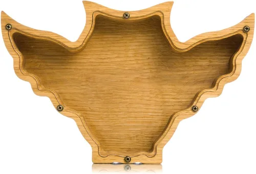 Miniatura 6 de Hucha de búho – Caja de dinero de madera personalizada para niños y adultos Regalo Montessori y decoración de guardería Ideal para baby showers