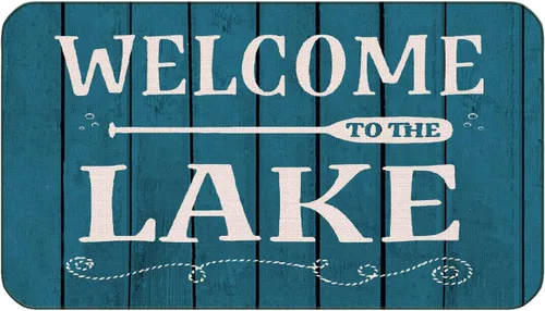 Miniatura 24 de BXFAHZJ A Day at The Lake Restores The Soul - Tapete para puerta de casa de campo con temática de lago, 17 x 30 pulgadas, decoración