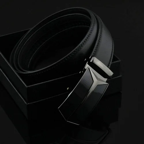 Miniatura 2 de Ratchet Belt for Men, Mens BeltGenuine Leather Belt with Automatic Slide Buckle