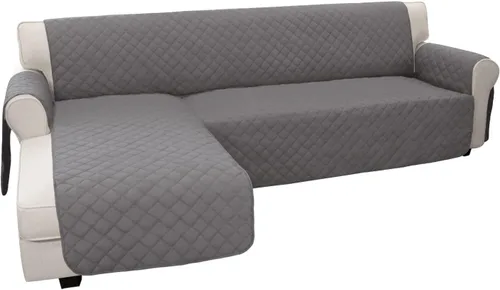 Miniatura 9 de Easy-Going - Fundas para sofá seccional en forma de "L" para perros, funda reversible para sofá, funda para chaise longue, protector de muebles