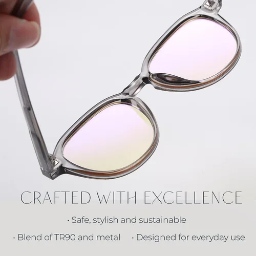 Miniatura 2 de Lentes de bloqueo de luz azul, lentes antifatiga ocular para juegos, lectura y computadora, gafas cómodas para mujeres y hombres