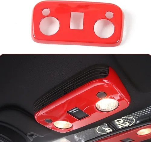 Miniatura 8 de RT-TCZ Cubierta de Adorno de Lámpara de Luz de Lectura del Techo Delantero de Fibra de Carbono, Accesorios Interiores para Ford Mustang 2009-2022